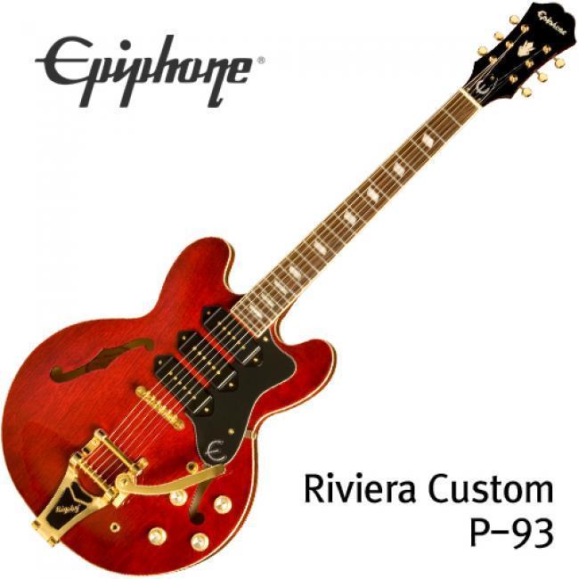에피폰 Ltd. Ed. Riviera Custom P-93 Wine Red