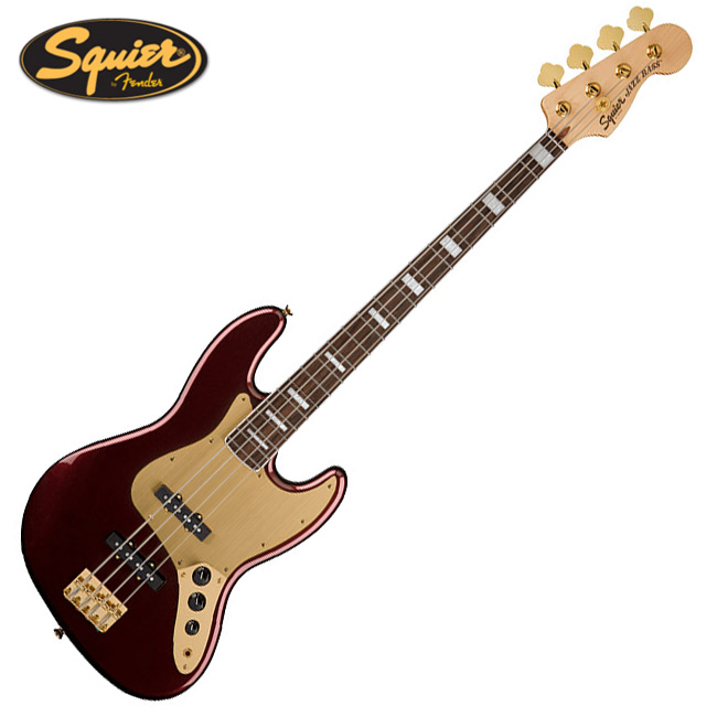 스콰이어 40th Anniversary Jazz Bass Gold Edition