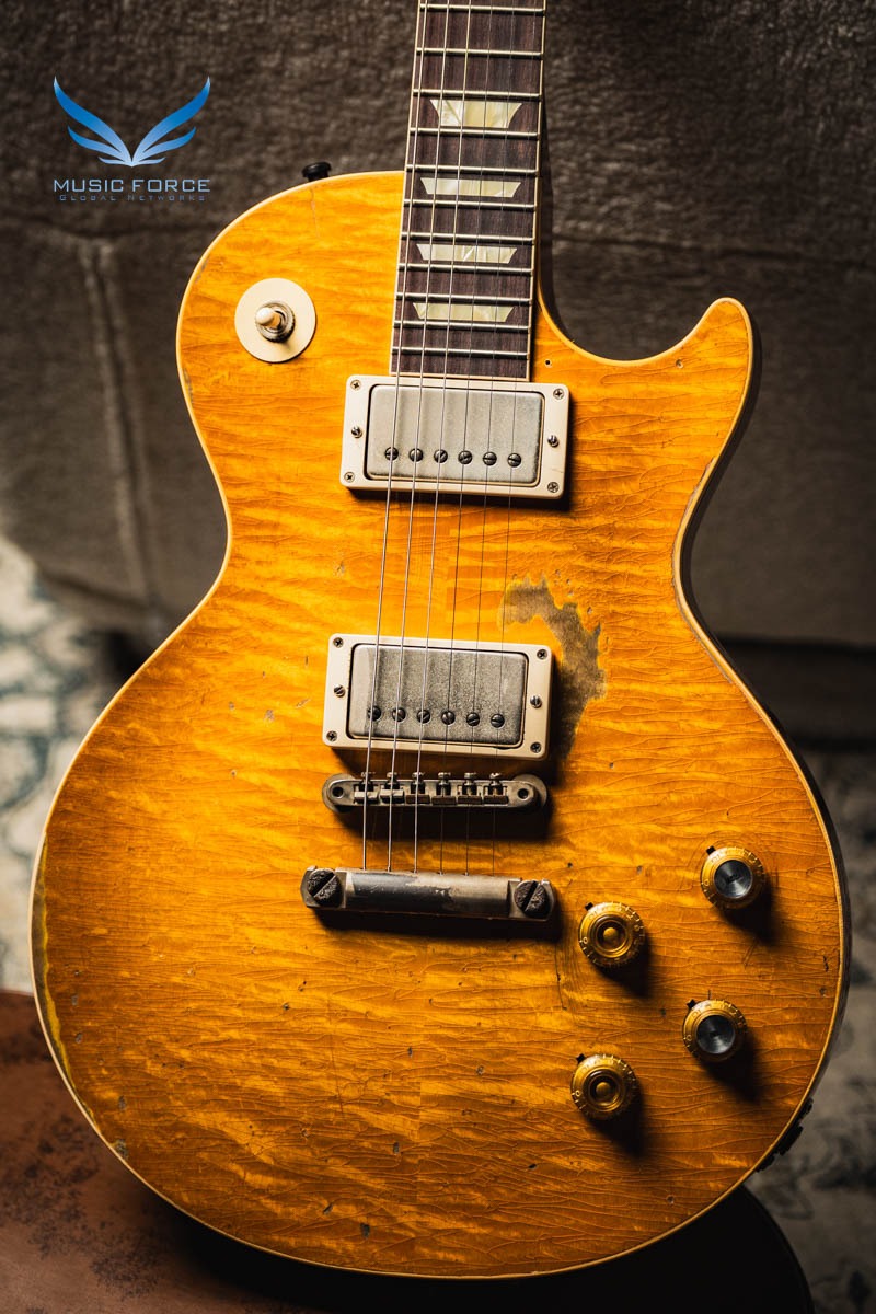 깁슨 Custom Shop Kirk Hammett "Greeny" Historic 1959 Les Paul Standard Reissue Tom Murphy Lab Ultra Heavy Aged