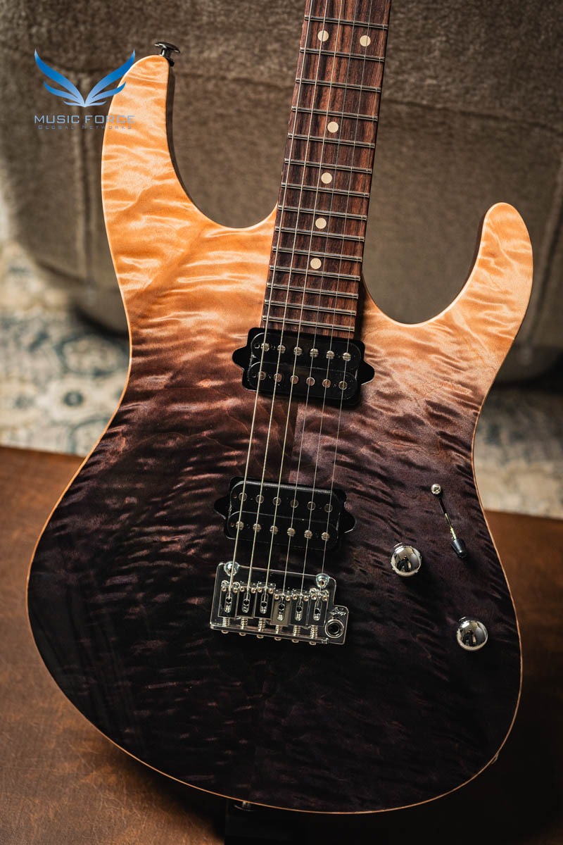 수어 Custom Modern Set Neck HH QMT Limited Edition