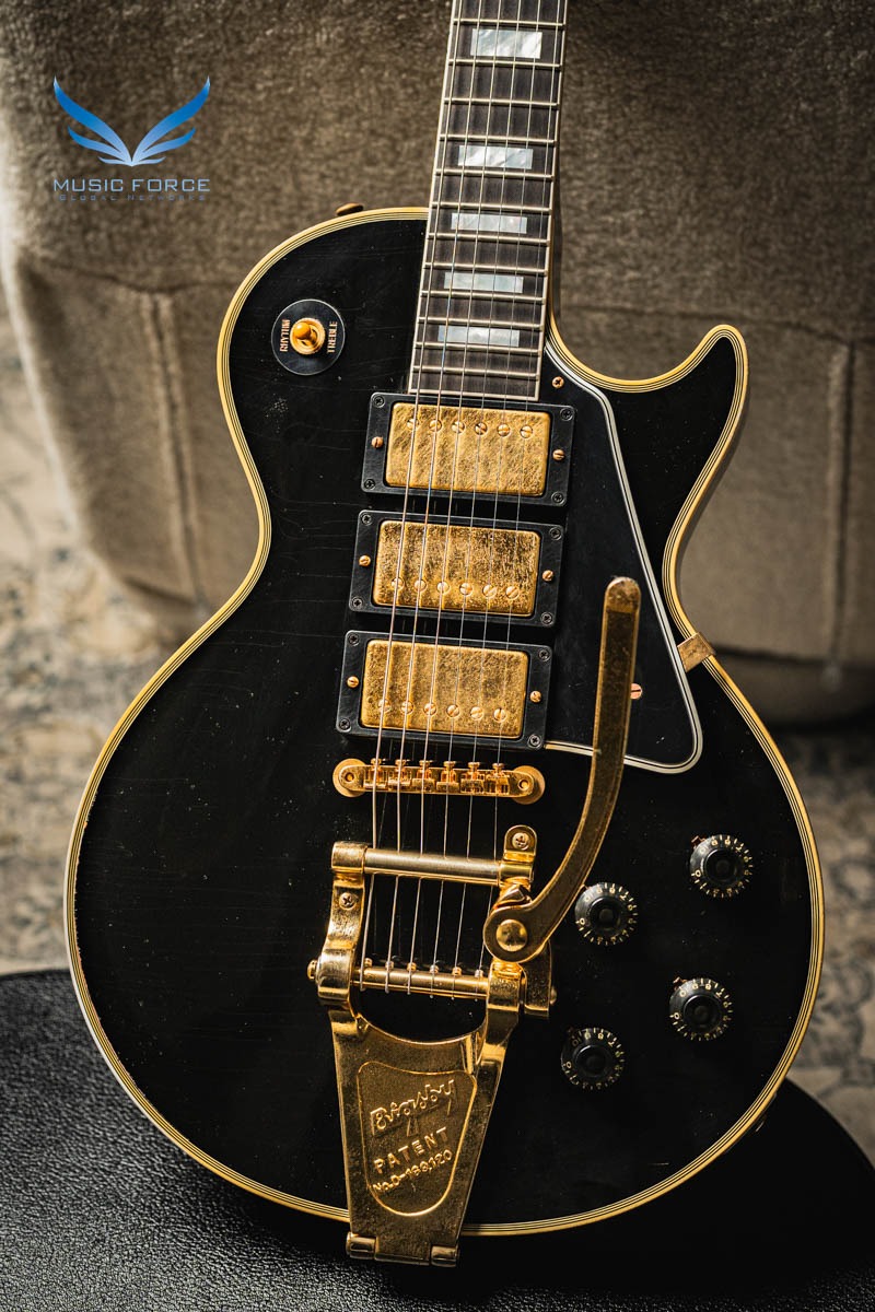 깁슨 커스텀 Historic 1957 Les Paul Custom Reissue 3 Pickup Tom Murphy Lab Light Aged