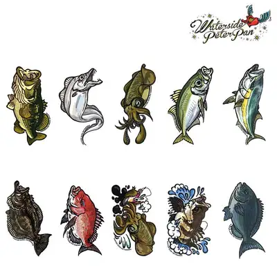 워터사이드피터팬 물고기 두족류 스티커