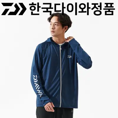 다이와 DE-6125 ICEDRY 후드 래쉬가드 풀 지퍼