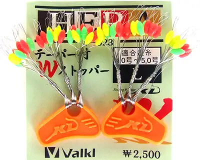 KD V-023 컬러눈물형 찌스토퍼